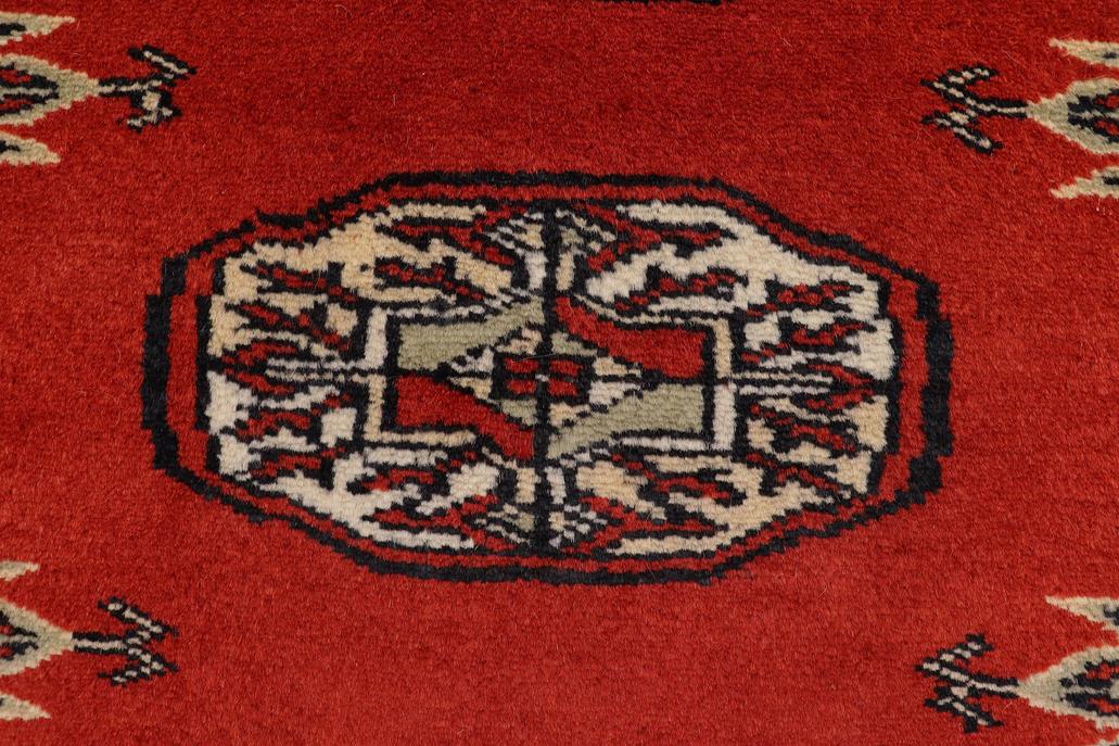 handmade Geometric Bokhara Rust Beige Hand Knotted RECTANGLE 100% WOOL area rug 4 x 6