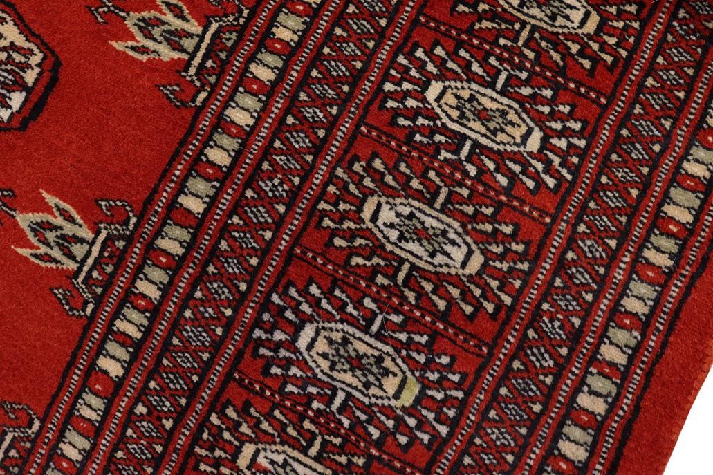 handmade Geometric Bokhara Rust Beige Hand Knotted RECTANGLE 100% WOOL area rug 4 x 6