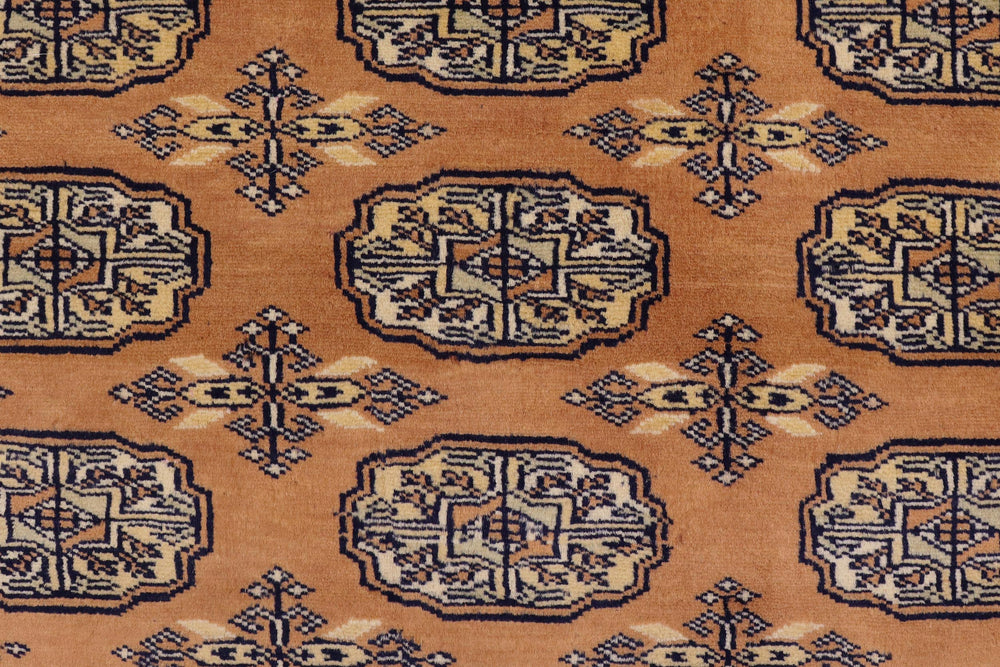handmade Geometric Bokhara Brown Beige Hand Knotted RECTANGLE 100% WOOL area rug 4X6