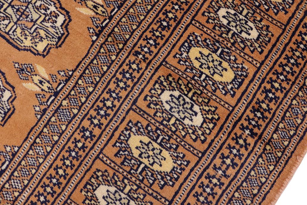 handmade Geometric Bokhara Brown Beige Hand Knotted RECTANGLE 100% WOOL area rug 4 x 6