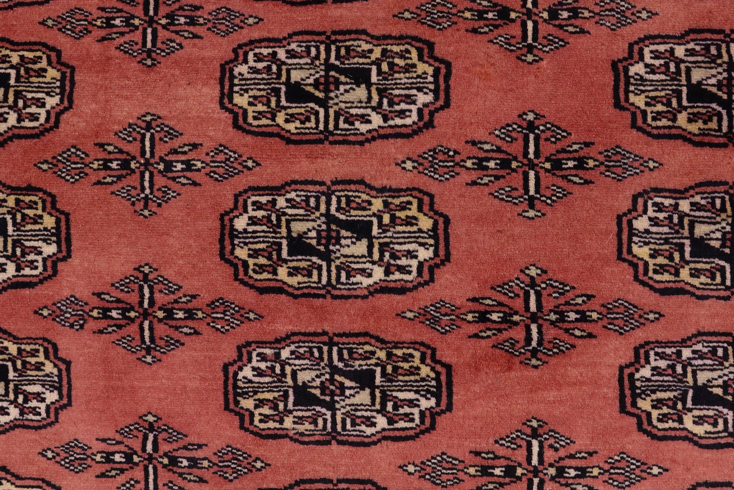 handmade Geometric Bokhara Pink Green Hand Knotted RECTANGLE 100% WOOL area rug 4X6
