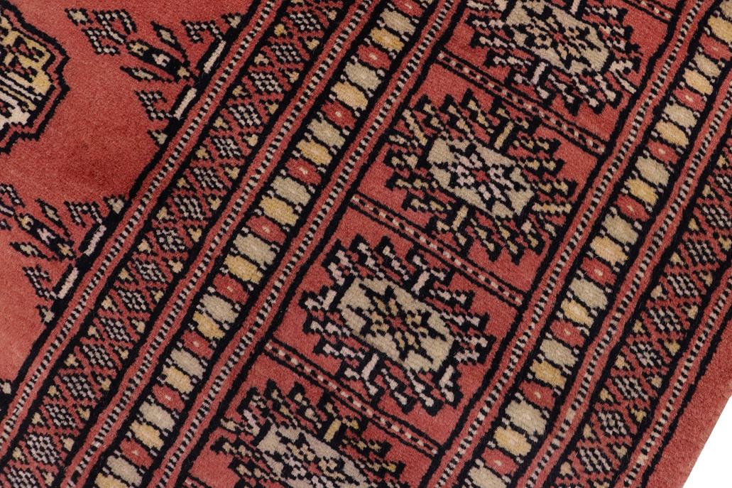 handmade Geometric Bokhara Pink Green Hand Knotted RECTANGLE 100% WOOL area rug 4 x 6