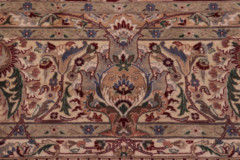 handmade Traditional Aness Red Tan Hand Knotted RECTANGLE 100% WOOL area rug 9x12
