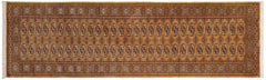 handmade Geometric Bokhara Brown Beige Hand Knotted RECTANGLE 100% WOOL area rug 3X9