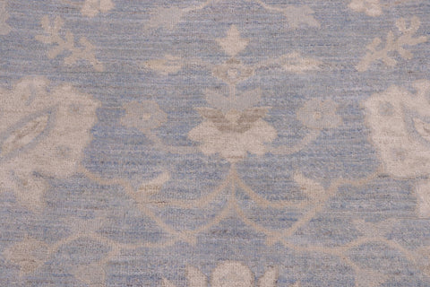 handmade Traditional Kafkaz Blue Beige Hand Knotted RECTANGLE 100% WOOL area rug 12x15