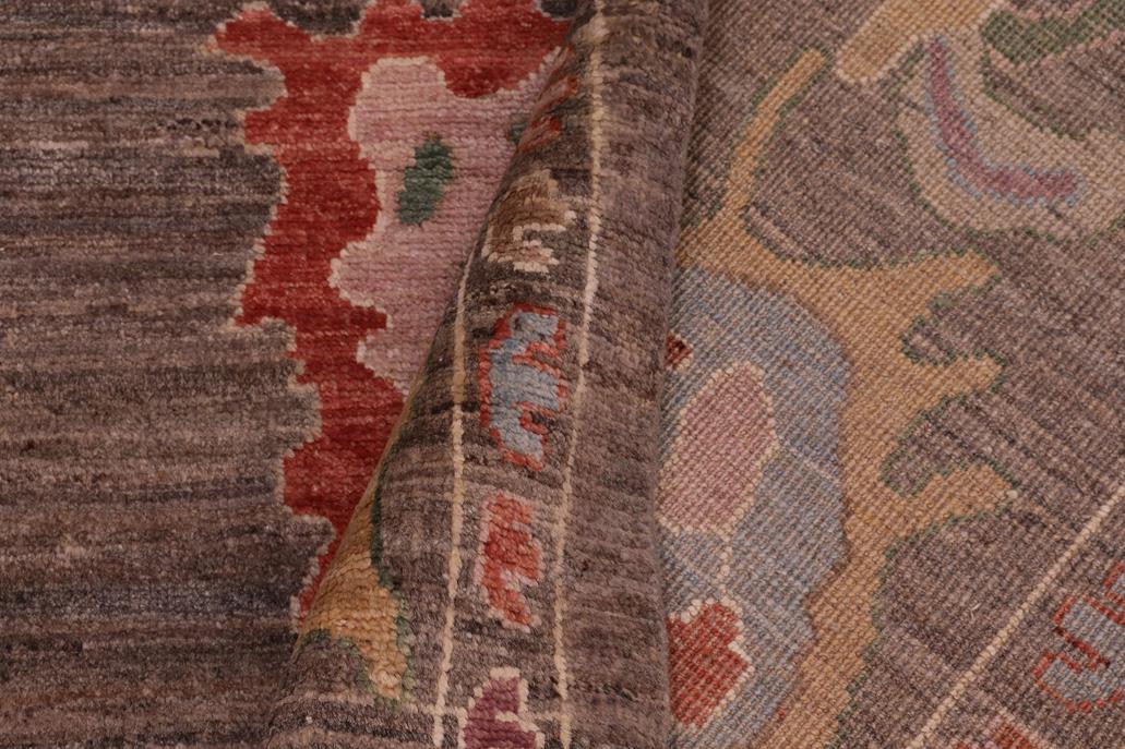 handmade Traditional Oushak Brown Blue Hand Knotted RECTANGLE 100% WOOL area rug 9 x 12