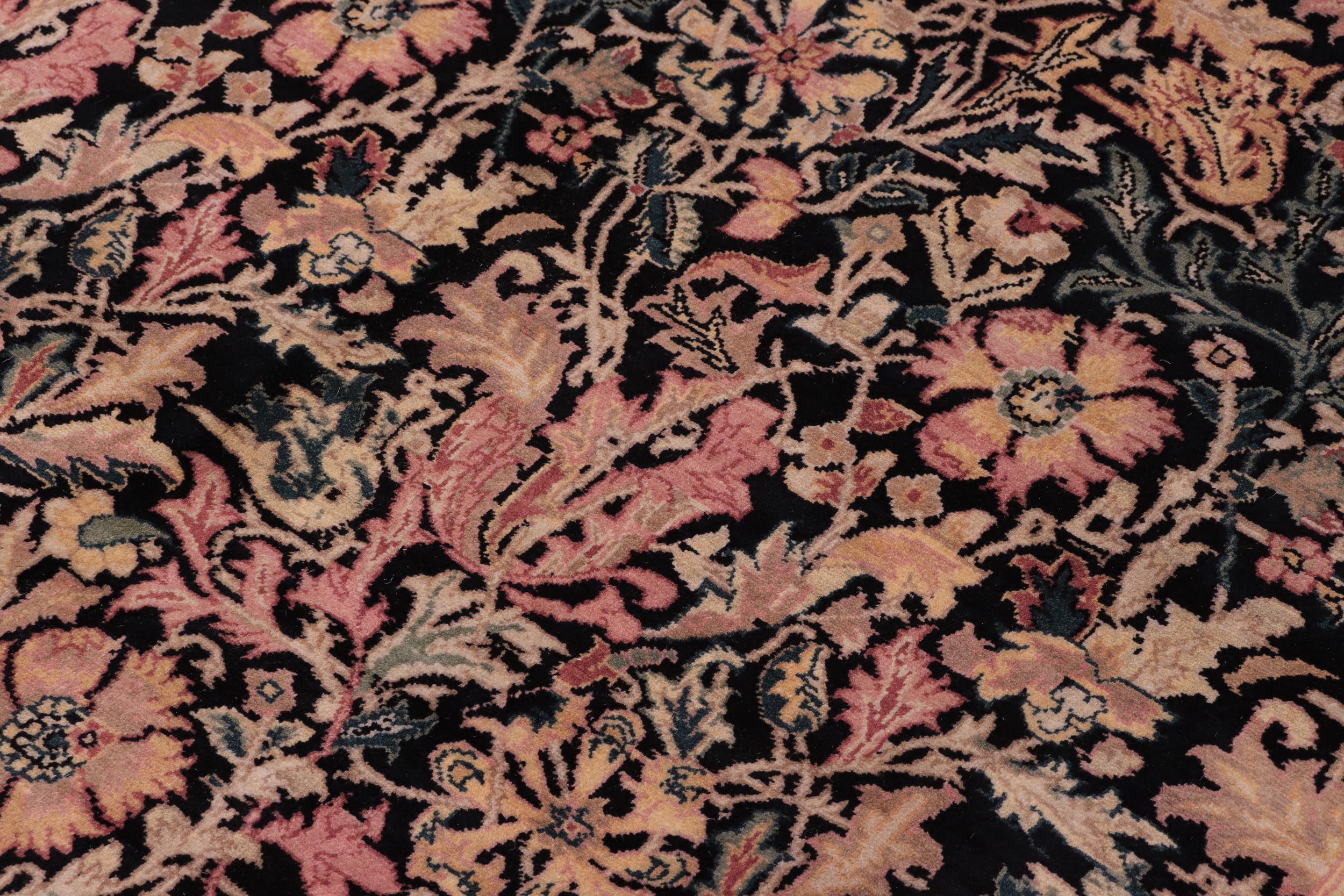handmade Transitional Gulshanayub Black Red Hand Knotted RECTANGLE 100% WOOL area rug 9x12