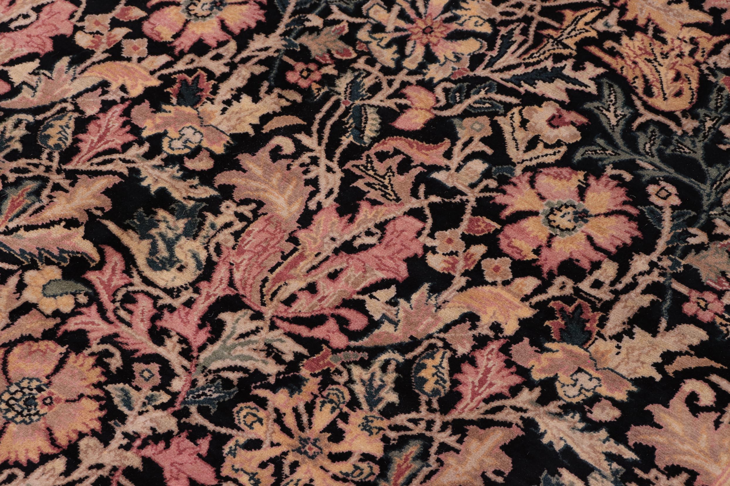 handmade Transitional Gulshanayub Black Red Hand Knotted RECTANGLE 100% WOOL area rug 9x12