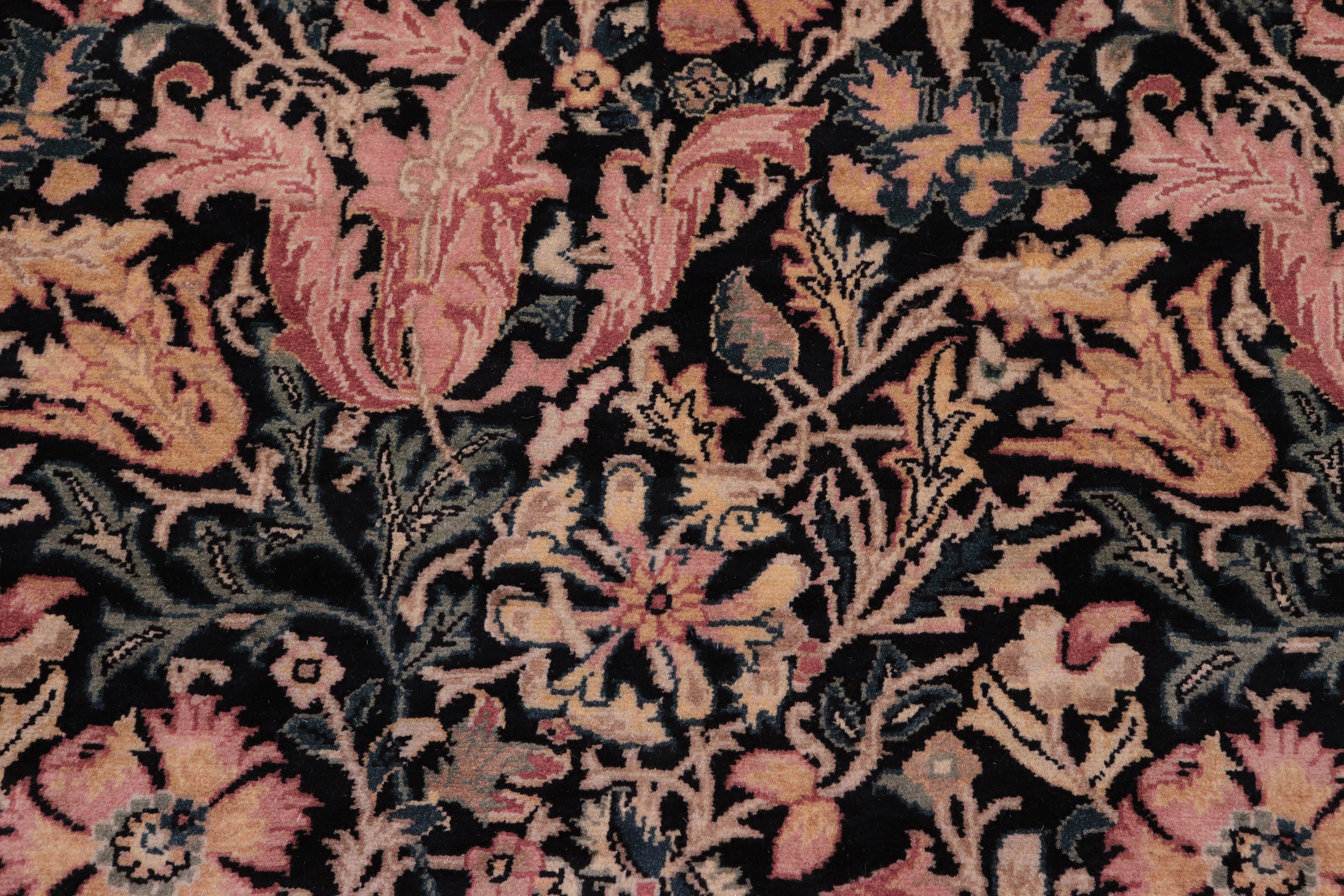 handmade Transitional Gulshanayub Black Red Hand Knotted RECTANGLE 100% WOOL area rug 9x12