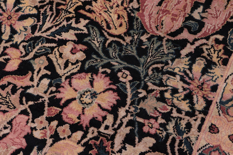 handmade Transitional Gulshanayub Black Red Hand Knotted RECTANGLE 100% WOOL area rug 9x12