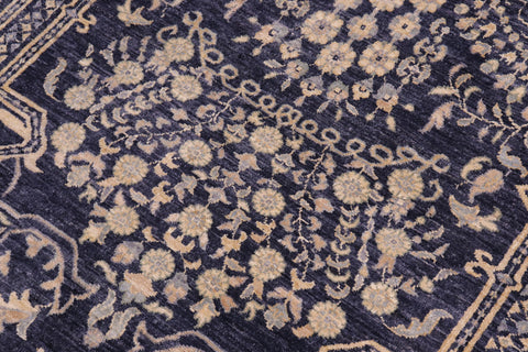handmade Transitional Kafkaz Gray Beige Hand Knotted RECTANGLE 100% WOOL area rug 12' x 15'