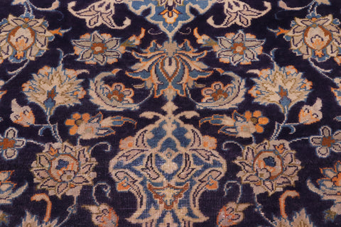 handmade Traditional Tabriz Blue Orange Hand Knotted RECTANGLE 100% WOOL area rug 9 x 13