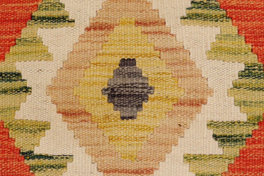 handmade Geometric Kilim Gray Beige Hand-Woven RECTANGLE 100% WOOL area rug 2' x 3'