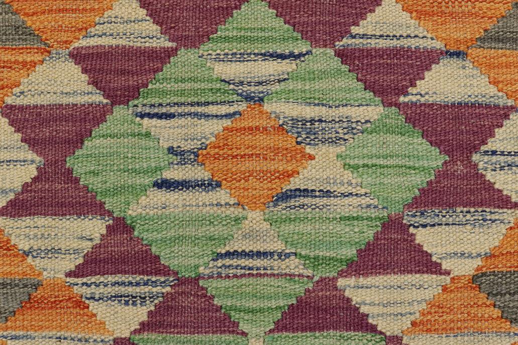 Flat Weave Kilim Antique Navaho Vintage handmade Geometric Kilim Gray Beige Hand-Woven Rectangle 100% Wool Area Rug 2x3 