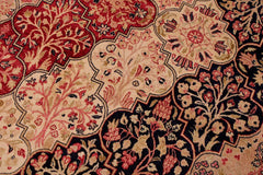 Vintage Cherie Blue/Blue Wool Rug - 9'1'' x 11'7''