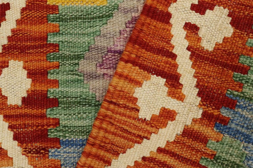 Flat Weave Kilim Antique Navaho Vintage handmade Geometric Kilim Rust Gray Hand-Woven Rectangle 100% Wool Area Rug 2x3 