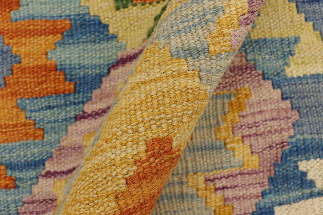 Flat Weave Kilim Antique Navaho Vintage handmade Geometric Kilim Purple Beige Hand-Woven Rectangle 100% Wool Area Rug 2x3 