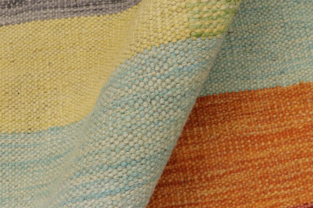 Flat Weave Kilim Antique Navaho Vintage handmade Modern Kilim Beige Gray Hand-Woven Rectangle 100% Wool Area Rug 3x5 