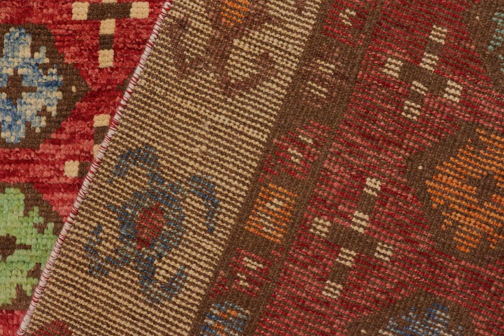 handmade Modern Balouchi Red Beige Hand Knotted RECTANGLE 100% WOOL area rug 7x10