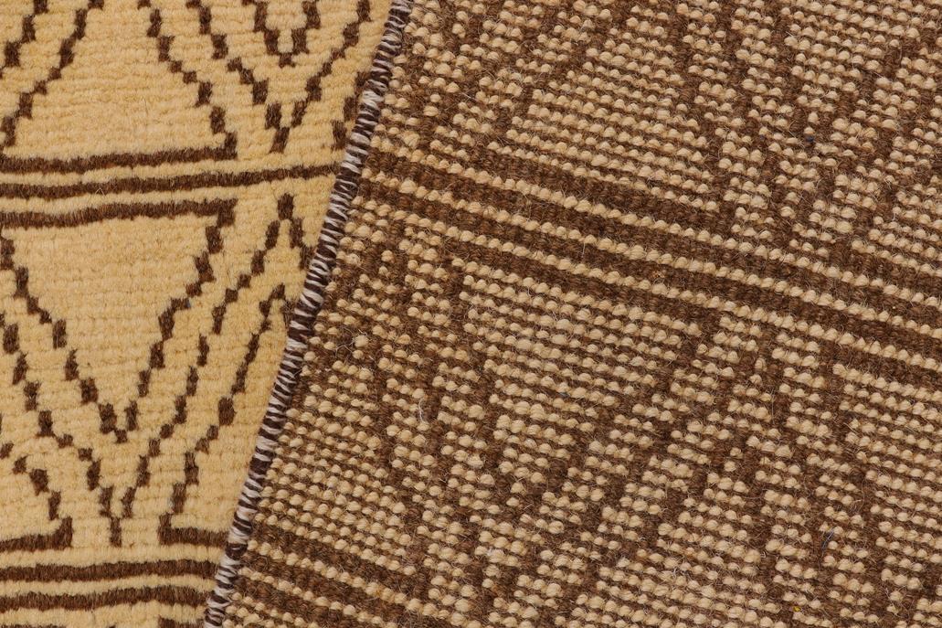 handmade Modern Balouchi Beige Brown Hand Knotted RECTANGLE 100% WOOL area rug 4x6