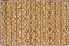 handmade Modern Balouchi Beige Brown Hand Knotted RECTANGLE 100% WOOL area rug 4x6