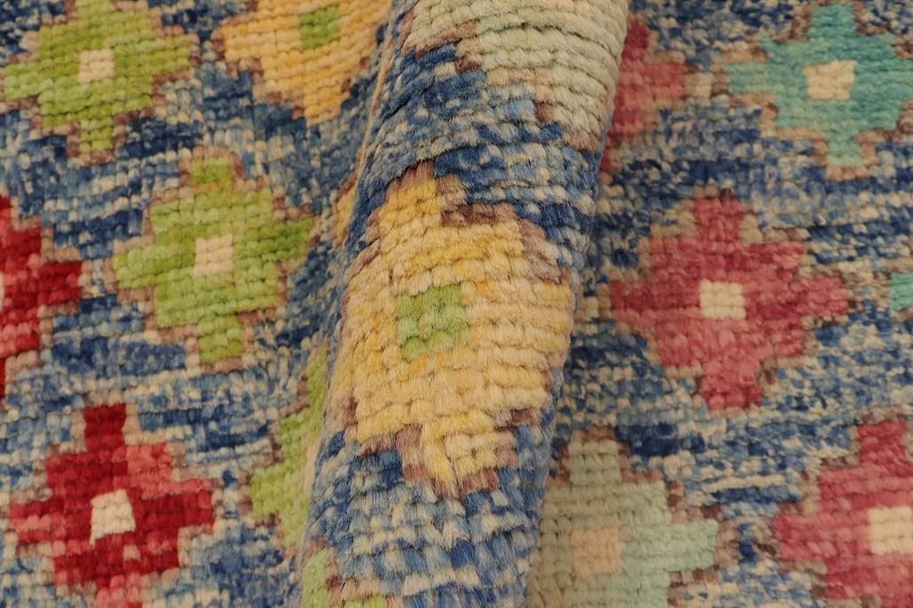 handmade Modern Balouchi Blue Red Hand Knotted RECTANGLE 100% WOOL area rug 4x6