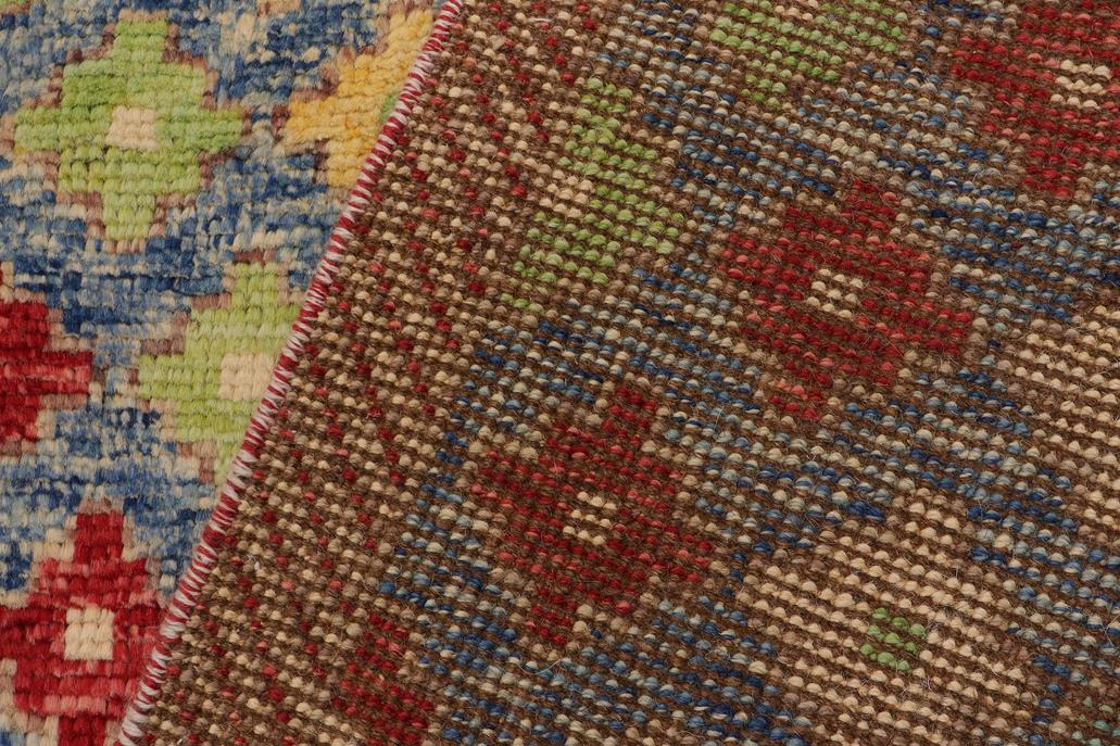 handmade Modern Balouchi Blue Red Hand Knotted RECTANGLE 100% WOOL area rug 4x6