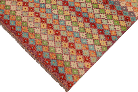handmade Modern Balouchi Rust Blue Hand Knotted RECTANGLE 100% WOOL area rug 5x8