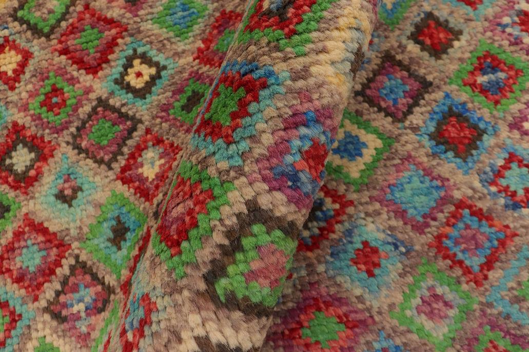 handmade Modern Balouchi Brown Red Hand Knotted RECTANGLE 100% WOOL area rug 4x6