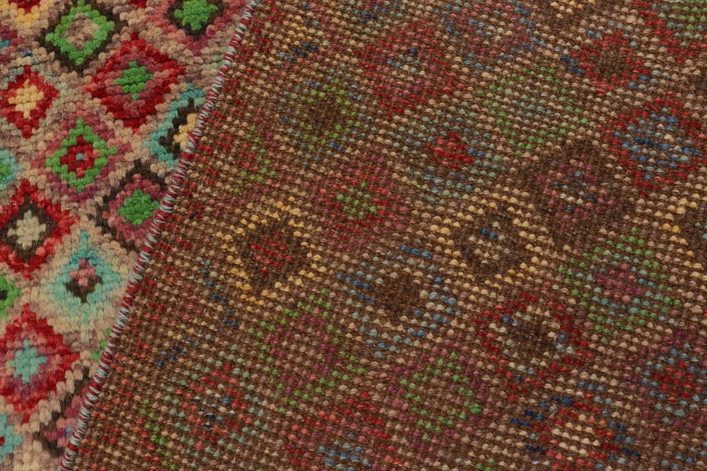 handmade Modern Balouchi Brown Red Hand Knotted RECTANGLE 100% WOOL area rug 4x6