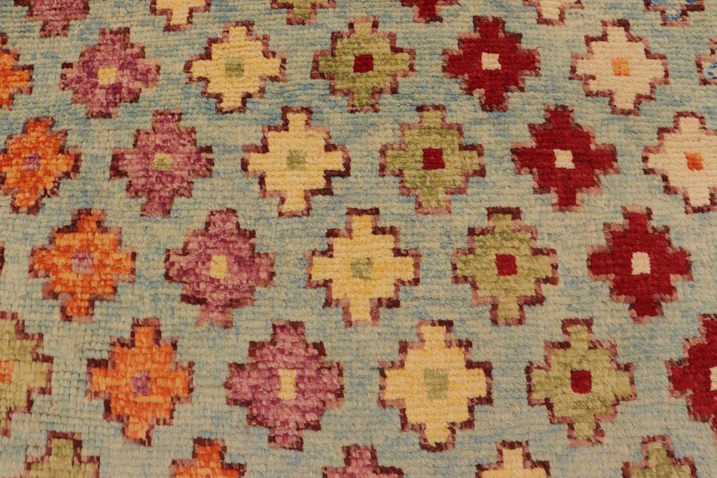 handmade Modern Balouchi Blue Red Hand Knotted RECTANGLE 100% WOOL area rug 5x8