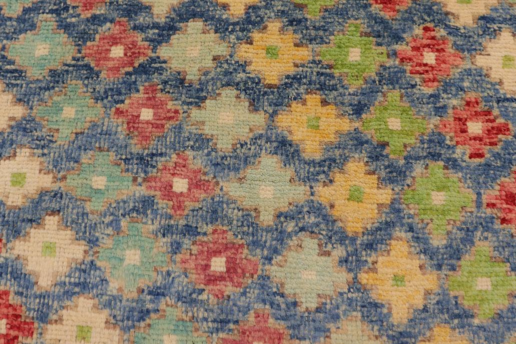 handmade Modern Balouchi Blue Red Hand Knotted RECTANGLE 100% WOOL area rug 4x6