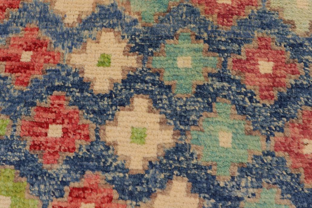 handmade Modern Balouchi Blue Red Hand Knotted RECTANGLE 100% WOOL area rug 4x6