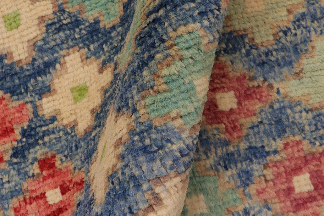 handmade Modern Balouchi Blue Red Hand Knotted RECTANGLE 100% WOOL area rug 4x6