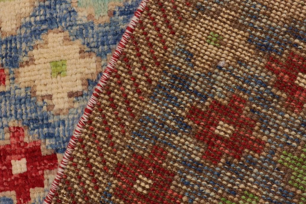 handmade Modern Balouchi Blue Red Hand Knotted RECTANGLE 100% WOOL area rug 4x6