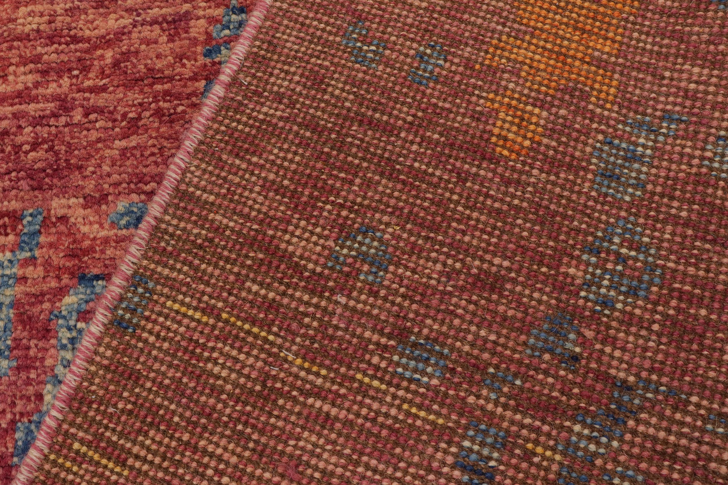 handmade Modern Balouchi Purple Blue Hand Knotted RECTANGLE 100% WOOL area rug 5x8