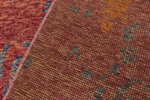 handmade Modern Balouchi Purple Blue Hand Knotted RECTANGLE 100% WOOL area rug 5x8
