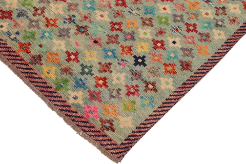 handmade Modern Balouchi Blue Red Hand Knotted RECTANGLE 100% WOOL area rug 3x5