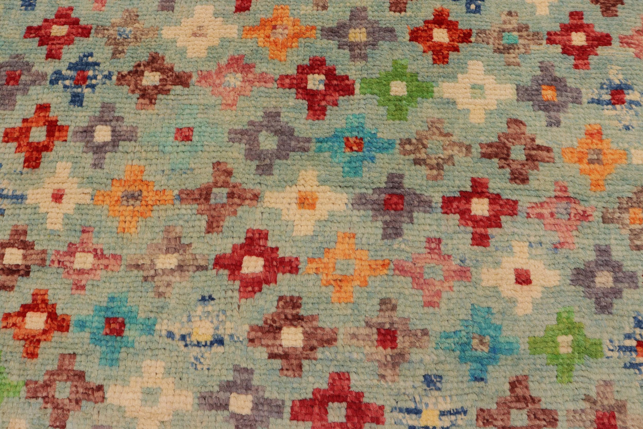 handmade Modern Balouchi Blue Red Hand Knotted RECTANGLE 100% WOOL area rug 3x5