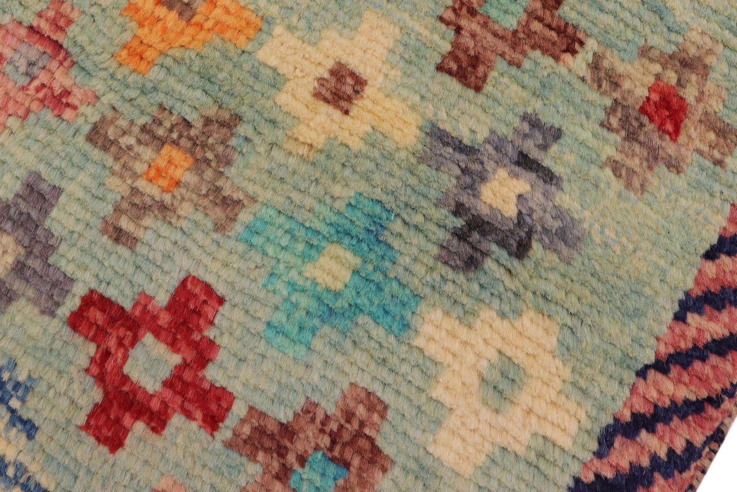 handmade Modern Balouchi Blue Red Hand Knotted RECTANGLE 100% WOOL area rug 3x5