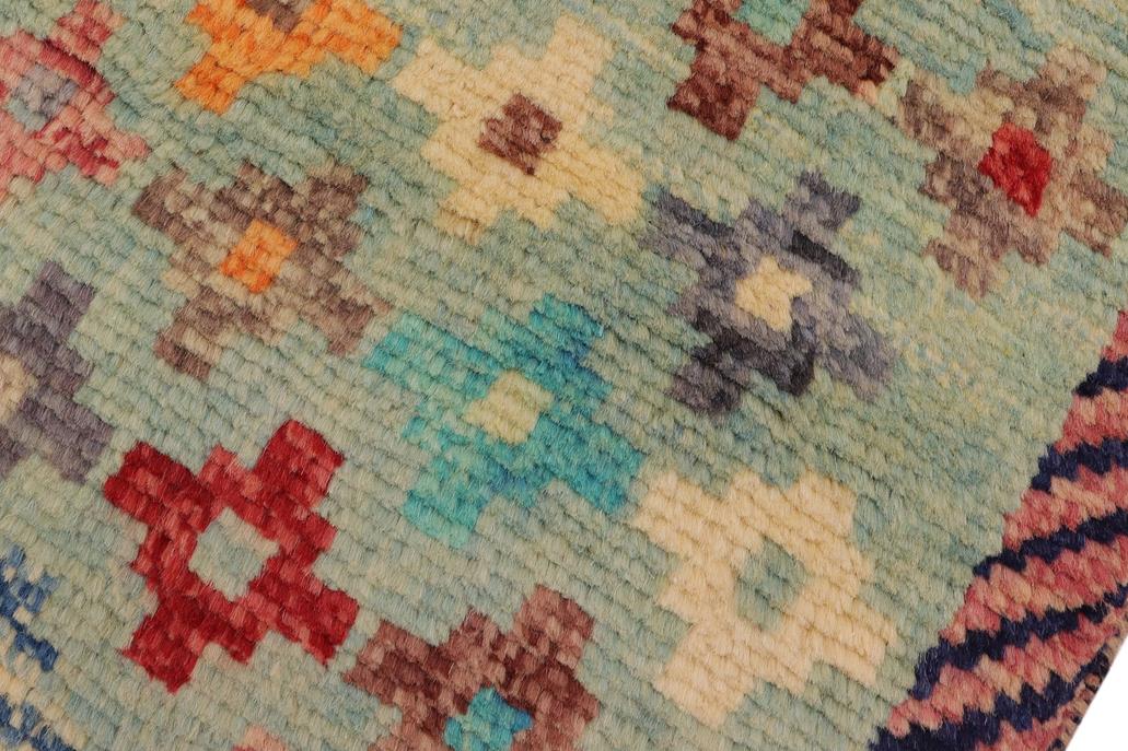 handmade Modern Balouchi Blue Red Hand Knotted RECTANGLE 100% WOOL area rug 3x5