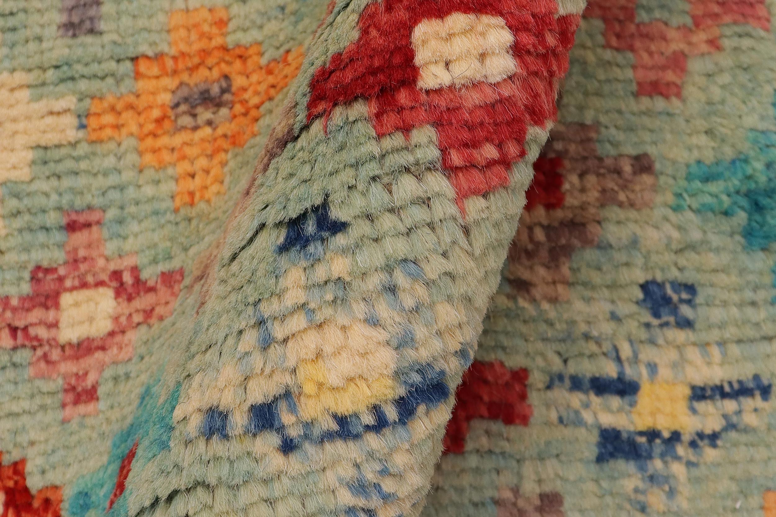 handmade Modern Balouchi Blue Red Hand Knotted RECTANGLE 100% WOOL area rug 3x5