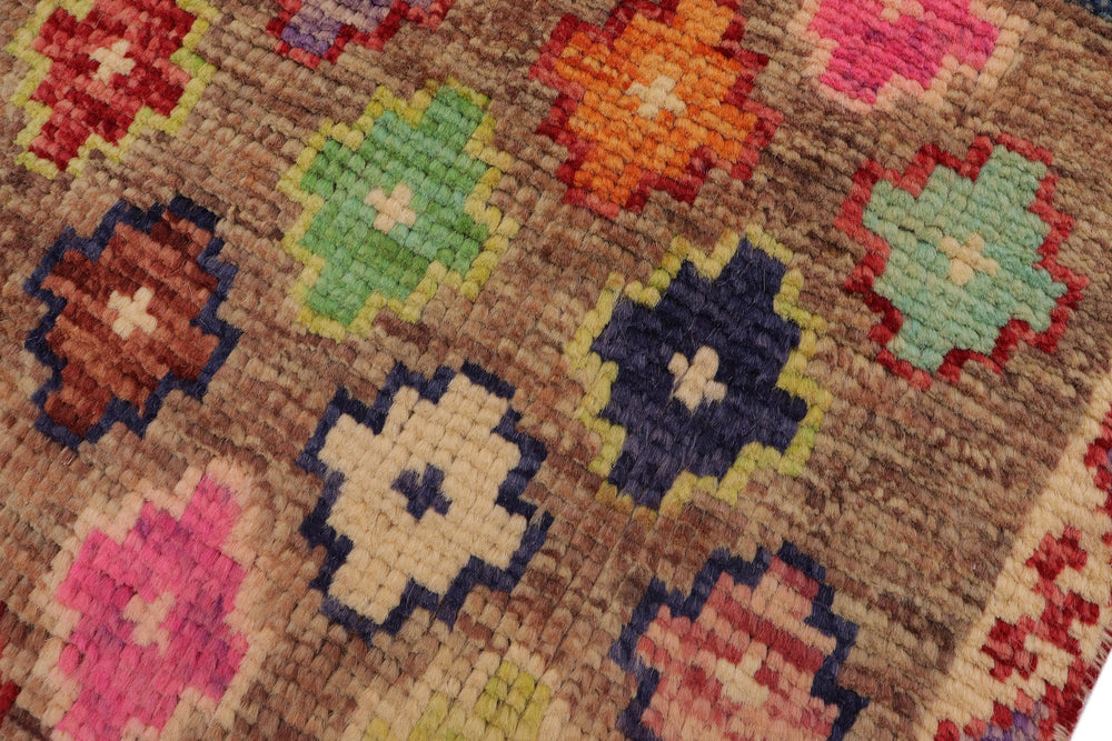 handmade Modern Balouchi Brown Beige Hand Knotted RECTANGLE 100% WOOL area rug 3x5