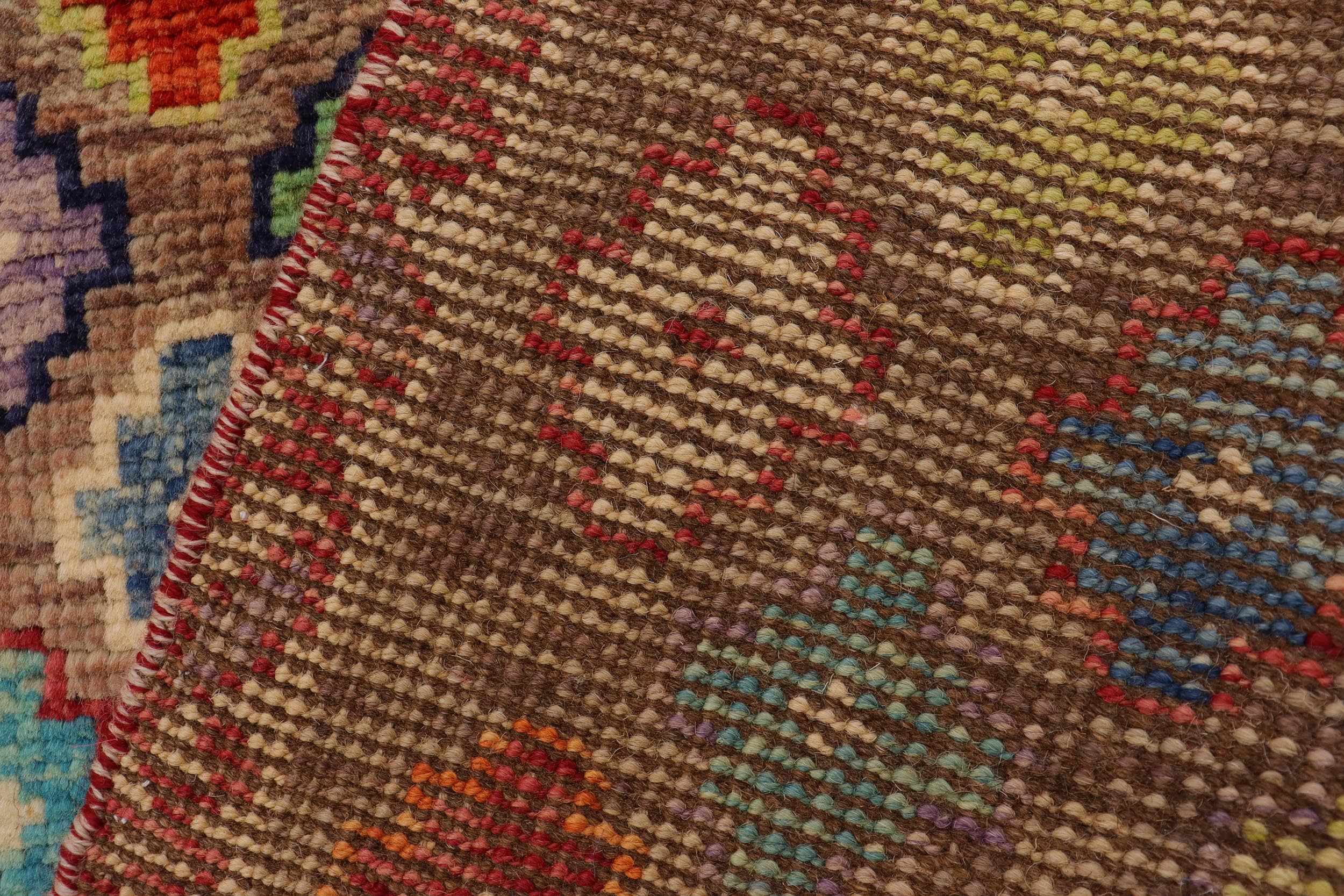 handmade Modern Balouchi Brown Beige Hand Knotted RECTANGLE 100% WOOL area rug 3x5