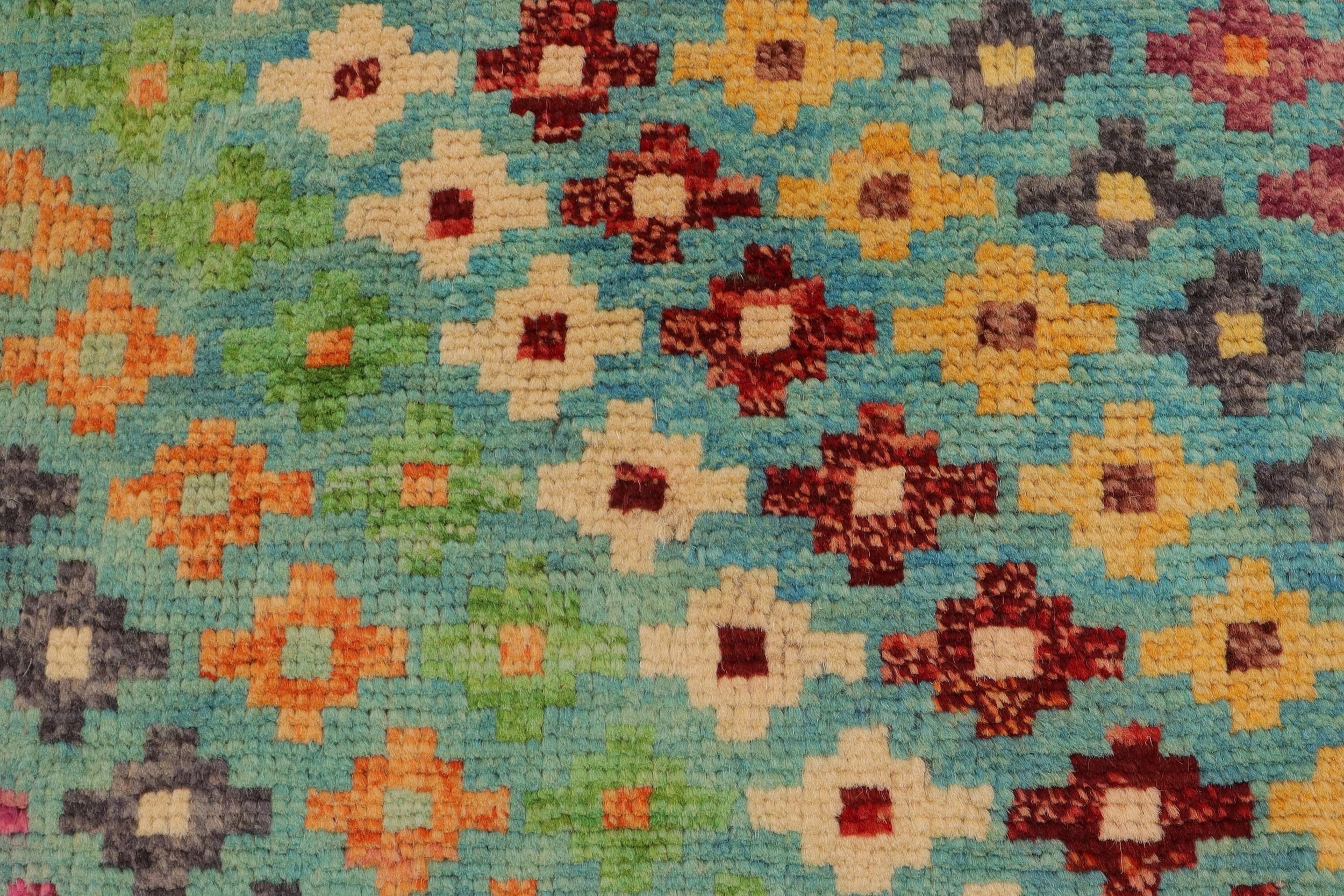 handmade Modern Balouchi Blue Red Hand Knotted RECTANGLE 100% WOOL area rug 3x5