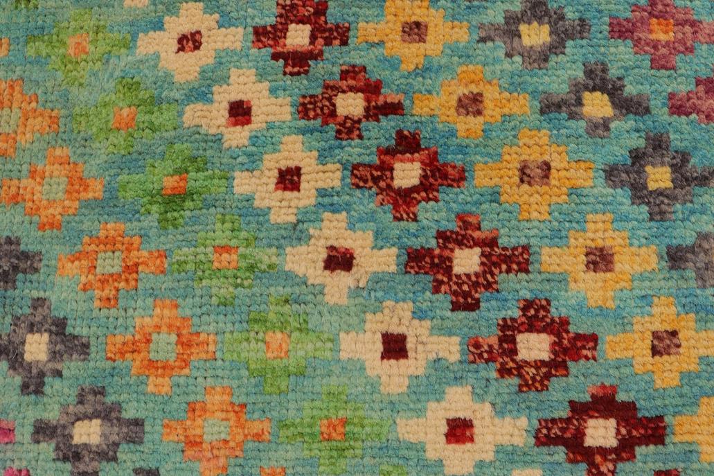 handmade Modern Balouchi Blue Red Hand Knotted RECTANGLE 100% WOOL area rug 3x5