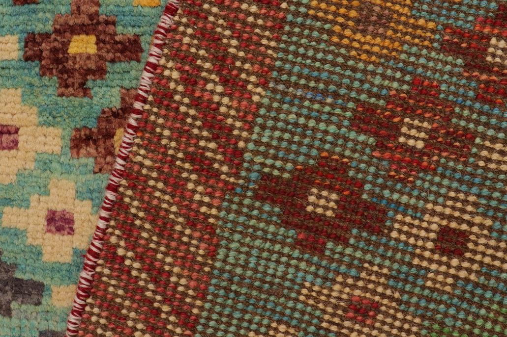 handmade Modern Balouchi Blue Red Hand Knotted RECTANGLE 100% WOOL area rug 3x5