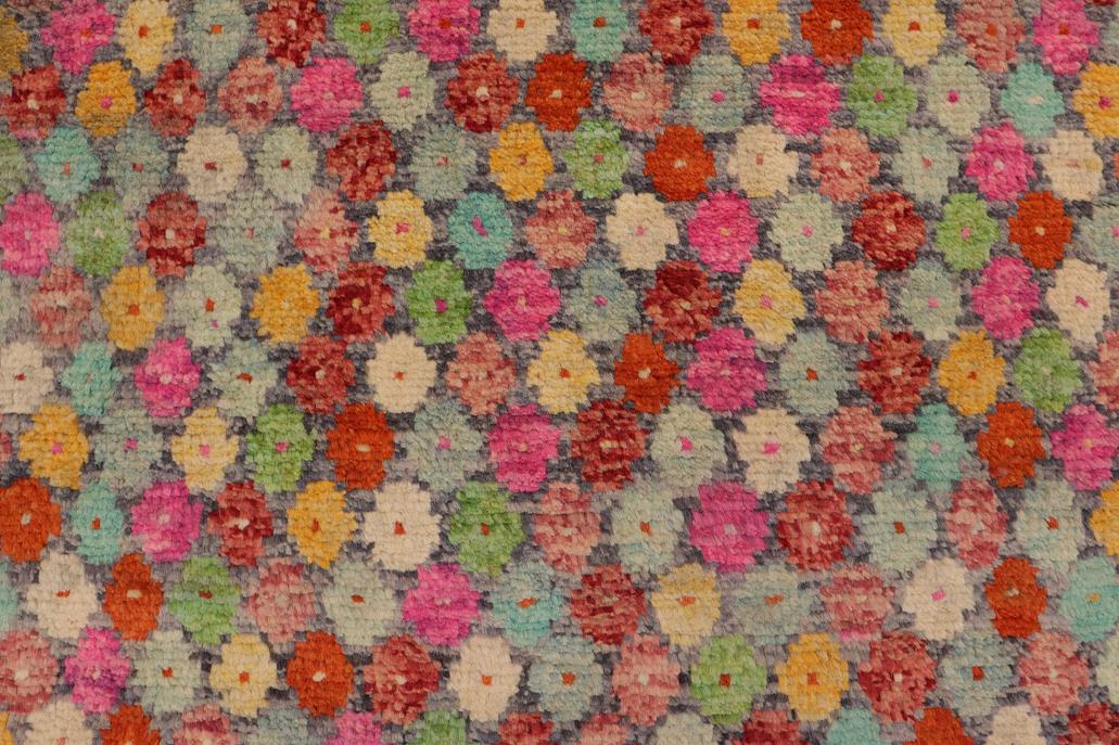 handmade Modern Balouchi Gray Red Hand Knotted RECTANGLE 100% WOOL area rug 3x5