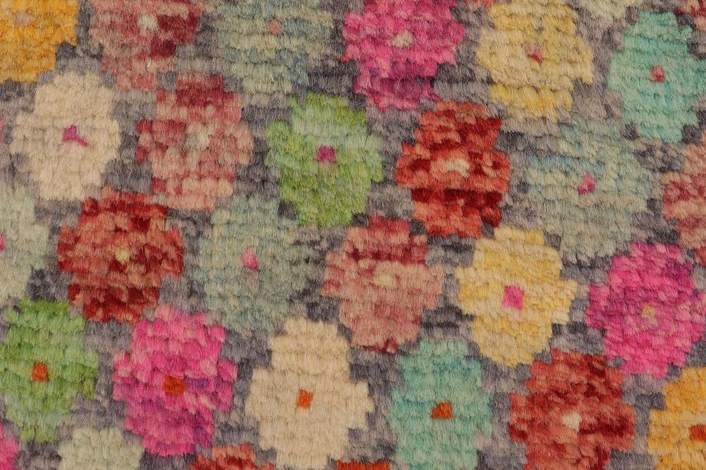 handmade Modern Balouchi Gray Red Hand Knotted RECTANGLE 100% WOOL area rug 3x5