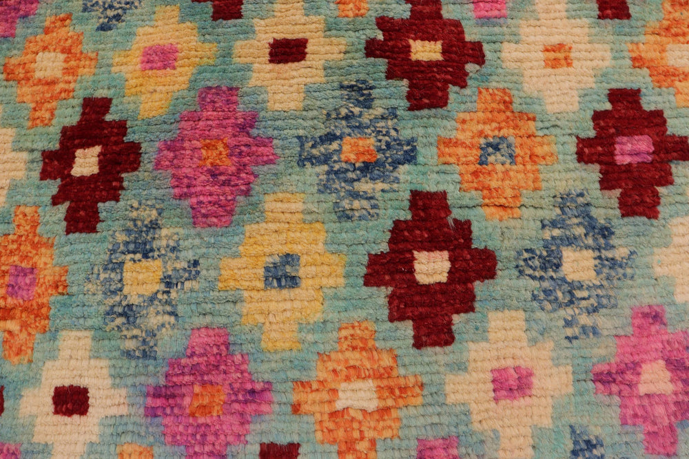 handmade Modern Balouchi Blue Red Hand Knotted RECTANGLE 100% WOOL area rug 3x5